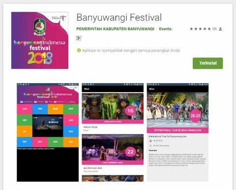 Pariwisata Banyuwangi Aplikasi Festival 2018